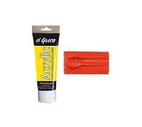 C. peinture acrylique el greco, orange pur, 75 ml 28305