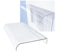 C Porte d'entrée - Auvent transparent pour entrée de terrasse et fenêtre - Protection invisible du toit - 50,8 à 223,5 cm de largeur (dimensions : 40,6 x 480,1 cm)