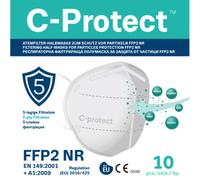 C-Protect Masque FFP2 Auriculaire Blanc Boîte 10 Pièces