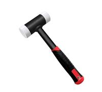 C&T Maillet souple anti-retour, 40 mm de diamètre, manche en tube d'acier, tête en nylon remplaçable pour l'entretien et le montage
