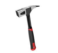 C&T Marteau de charpentier de 600 g, marteau de charpentier, marteau de serrurier, marteau à une seule pièce, construction entièrement forgée en une seule pièce, avec support magnétique à clous