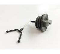 C·T·S Bouchon de réservoir et bouchon d'huile pour Husqvarna 235 236 240 avant 2014, Cap en Métal Gris, Accessoires de tronçonneuse, Compatible avec Véhicule hors route utilitaire