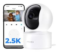 C21 2,5K Caméra Intérieure Noir: Vue 360°, Surveillance Bébé/Animaux, Audio Bidirectionnel, Détection Ai, Vision Nocturne Co[YC489]