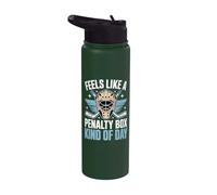 Ça ressemble à une boîte de pénalités, une sorte de journée de hockey amusante Stainless Steel Insulated Water Bottle