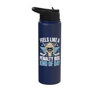 Ça ressemble à une boîte de pénalités, une sorte de journée de hockey amusante Stainless Steel Insulated Water Bottle