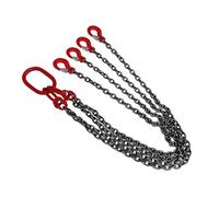 CA Treuil de Levage Grue à chaîne 5T 1,5 m 4 brins Ø 8 mm avec crochet à fourche pour usines, chantiers de construction, mines Palans manuels à chaînes