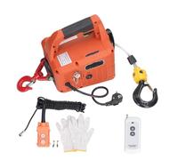 CA Treuil de Levage Grue portative de treuil de puissance de grue électrique avec la télécommande capacité 500KG hauteur de levage maximale de 7.6M 1500W Grues d'atelier(B 220V)