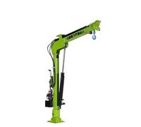 CA Treuil de Levage Petite grue mobile hydraulique électrique 1 tonne 12v24 chantier de construction manutention rotative levage Micro grue Grues d'atelier(Style13Deposit price)