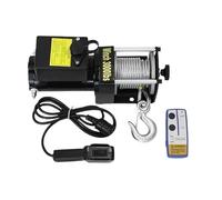 CA Treuil de Levage Treuil électrique monté sur véhicule 12 V/24 V - Palan de voiture compact, levage d'auto-sauvetage, remorquage automobile Palans manuels à chaînes(24V3000lbs)