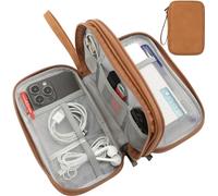 CAAORDKSO Étui de transport universel pour accessoires électroniques, sac de rangement de câbles électroniques, pochette pour câbles, USB, cordon, chargeur, téléphone, banque d'alimentation, écouteurs