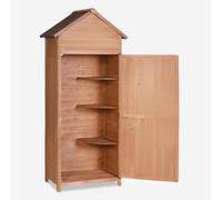 Cabane de jardin armoire de rangement en bois 3 étagères Scoter