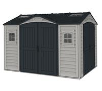 Cabane de jardin plastique Duramax Apex Pro Plus 3,2x2,4 m gris
