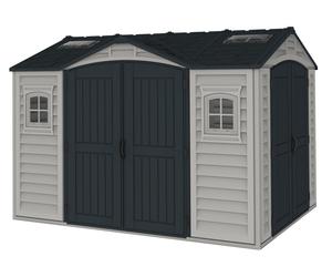 Cabane de jardin plastique Duramax Apex Pro Plus 3,2x2,4 m gris