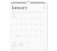 Cabbrix Calendrier mural 2025-2026, calendrier mural mensuel de septembre 2025 à décembre 2026, 38,1 x 30,5 cm, reliure à double fil, calendrier à suspendre pour la maison, le bureau, l'école