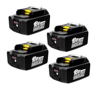 Cabeattee 4pcs 18V 5500mAh Batterie pour Makita 18V Batterie | BL1860B BL1860 BL1850 BL1850B BL1840B BL1840 BL1830B LXT-400 194204-5 194205-3