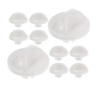 Cabilock 10 Pièces Bouton de Minuterie Ventilateur Remplacement ABS Blanc | Commande de Vitesse, Compatibilité Large, Installation Facile, Usage Domestique et Extérieur, pour Modèles de Bureau