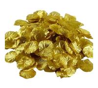 Cabilock 100 Pétales De Rose Artificiels Dorés Réutilisables pour Mariages Décoration De Table Et Projets De Loisirs Créatifs 1.97X1.97X0.04In