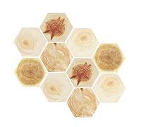 Cabilock 10pièces Autocollant De Sol Antidérapant Autocollant Mural De Salle De Bain De Sol De Cuisine Colle à Carrelage Hexagonale