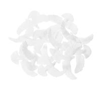 Cabilock 12 Pièces Pendentifs Colombe Paisible Blanc en Plastique, Ornement D'oiseau de Simulation Facile à Suspendre, Décoration Élégante pour Célébrations du Nouvel an
