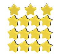 Cabilock 15 Pièces Effaceur Magnétique D'étoile à 5 Branches pour Tableau Blanc, Tissu Feutre Jaune, Nettoyage, Portable pour Bureaux et Maisons