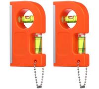Cabilock 2 Pièces Mini Niveau à Bulle de Précision Magnétique en Alliage D'aluminium Cadre Suspendre et Outil de Mesure Horizontal pour Usage Domestique