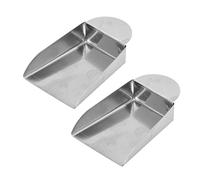 Cabilock 2 Pièces Pelle à Pierres Précieuses Pelle à Produits Secs Mini Pelles Diamantées Pelle en Diamant Pelle à Perles De Pierres Précieuses Bijoux Perles Riz Miniature Acier Inoxydable