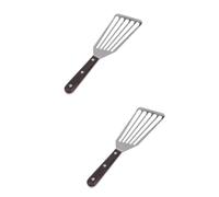 Cabilock 2 Pièces spatule à steak adapté aux œufs omelettes burgers steak poisson frit et crêpes spatule barbecue pour grill tourneur à pelle à poisson frit spatule pour barbecue