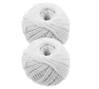 Cabilock 2 Rouleaux Ficelle de Cuisson de Viande en Coton 70m, Blanche, | Dinde Entière et Grosses Pièces de Volaille, Usage la Cuisine et Jardinage, Qualité Alimentaire, Polyvalente