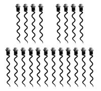 Cabilock 20 Mèches Spiralées de Rechange pour Tire-Bouchon en Métal Noir | Lot de vingt mèches spiralées pour remplacer la partie usée de tire-bouchons compatibles et conserver des pièces de rechange