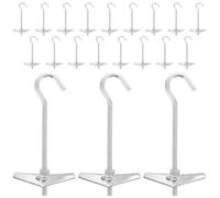 Cabilock 20 Pièces Crochet de Plafond pour Plantes en Pot, Acier au | Charge Lourde, Fixation sans Dommage, Usage Maison et Bureau, Finition Lisse, Compatibilité Facile