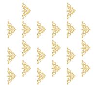 Cabilock 200 Pièces Applique pour Meubles Vintage en Métal, Décoratives | Découpe Ajourée, Installation Facile, pour Chambre et Portes, Style Ancien, Finition Or