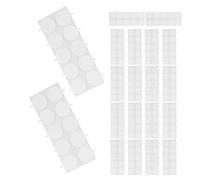 Cabilock 200 Pièces Pastilles en Acrylique Blanc Double Face Amovibles Adhésives Transparentes Autocollants Ronds pour Décoration Tableau de Bord Voiture et Fixation D’affiches Murales
