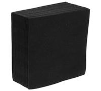Cabilock 25 Pièces Serviettes Cocktail Noires en Papier sans Poussière 20x20 Cm, Lingettes Réutilisables et Ultra-résistantes pour Bars et Fêtes de Cocktails