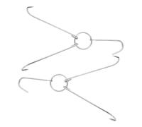 Cabilock 2pièces Crochets à Canard Acier Inoxydable Pour Barbecue Crochets à Nourriture Pour Volaille De Cuisine Pour Gril Suspension Pour Rôtir La Viande