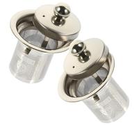 Cabilock 2pièces Passoire à Thé Lot de Infuseurs pour Théière Filtres à Thé de Rechange Compatibles avec Tasses et Mugs Standards