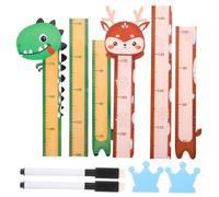 Cabilock 2pièces Toise Murale Animaux Cartoon Règles De Mesure De Hauteur Effaçables Pour Décoration De Chambre Et Suivi De Croissance