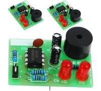 Cabilock 3 Ensembles Kit D'entraînement la Soudure Électronique DIY Composants Complets Circuit Multivibrateur Clignotant, Carte Rf4 Verte et Apprentissage et Bricolage Facile