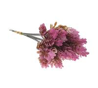 Cabilock 3 Pièces 5 6 Tiges De Verdure Artificielles Fleurs Artificielles D'orchidées Plantes Artificielles Fausses Plantes Décor De Verdure Usine Violet,Mauve Pommes De Pin Extérieur