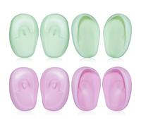 Cabilock 4 Paires Cache-oreilles Silicone pour Teinture Lot Protections Anti-chaleur Confortables pour Sèche-cheveux Soins Capillaires Maison et Salon