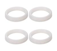 Cabilock 4 Pièces Anneau Diffuseur D'arômes en Silicone pour Ampoule 56 MM | Diffusion Stable par Chaleur, Sortie D’arôme Solide, Usage Maison et Coin Lecture, Blanc