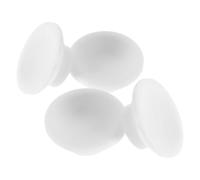 Cabilock 4 Pièces Bouchon de Vidange en Caoutchouc Blanc pour Congélateur, Conception D'étanchéité Haute Efficacité, Forme Ronde, Compatible Réservoir à Glace et Réfrigérateurs