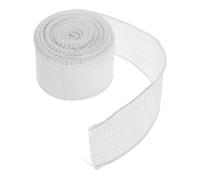 Cabilock 4 Rouleaux Ruban en Toile de Jute Blanc Création de Nœuds Décoratifs 40mm Fil Métallique pour Maintenir Forme et Structure 4,5m par Rouleau pour Emballage Présent