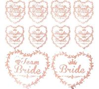 Cabilock 40 Tatouages Éphémères de Mariage en Papier Faciles à Appliquer Enlever, Autocollants pour Mariée et Demoiselles D'honneur, pour Fête Nuptiale ou Bridal Shower