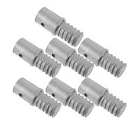 Cabilock 5 Pièces Adaptateur de Poignée Extension en Alliage D'aluminium Argenté, Embout Fileté Résistant la Corrosion pour Réparation de Balai à Pousser, Usage Ménager, Taille 5,20x2,00cm