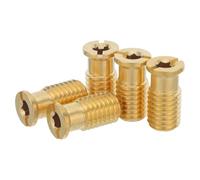 Cabilock 5 Pièces Kit D'ancrages en Laiton Non Réfléchissant pour Couverture de Piscine, Forme Conique, Robuste et Dimensions 2,80x1,40x1,40cm, pour Accessoires Piscine Tubulaire