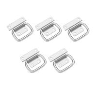 Cabilock 5 Pièces Poignée Pliante en Acier Inoxydable pour Caisse | Perçages Prévus, Haute Dureté, Résistance à L’usure, Finition Argenté, Style Simple pour Flight Case et Boîte