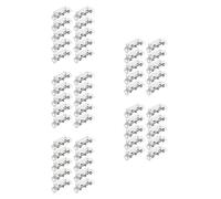 Cabilock 50 Paires Loquet à Bille de Porte en Acier Inoxydable Argenté, | Installation Facile, Usage Polyvalent, du Bruit, pour Bureaux et Autres Espaces, Finition Argenté
