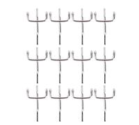 Cabilock 50 Pièces Crochets de Panneau Perforé Assortiment de Panneau Perforé Organisateur D'outil Crochets de pour Organiser Le Système de Stockage D'outils 5 Cm