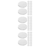 Cabilock 60 Pièces Noyau en Laine Céramique Rond pour Cheminée de Table | Fibre Céramique Blanche, Résistance Thermique, Usage pour Foyers Bioéthanol et Cheminées Intérieures