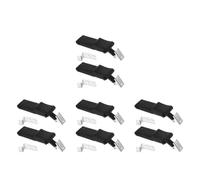 Cabilock 8 Pièces Loquet Flexible de Capot en Caoutchouc et Acier 460 N | Installation Facile, Réduit les Vibrations du Moteur, Usage Polyvalent, Noir, pour Armoires et Véhicules